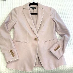 Never worn Ann Taylor herringbone blazer in dusty rose